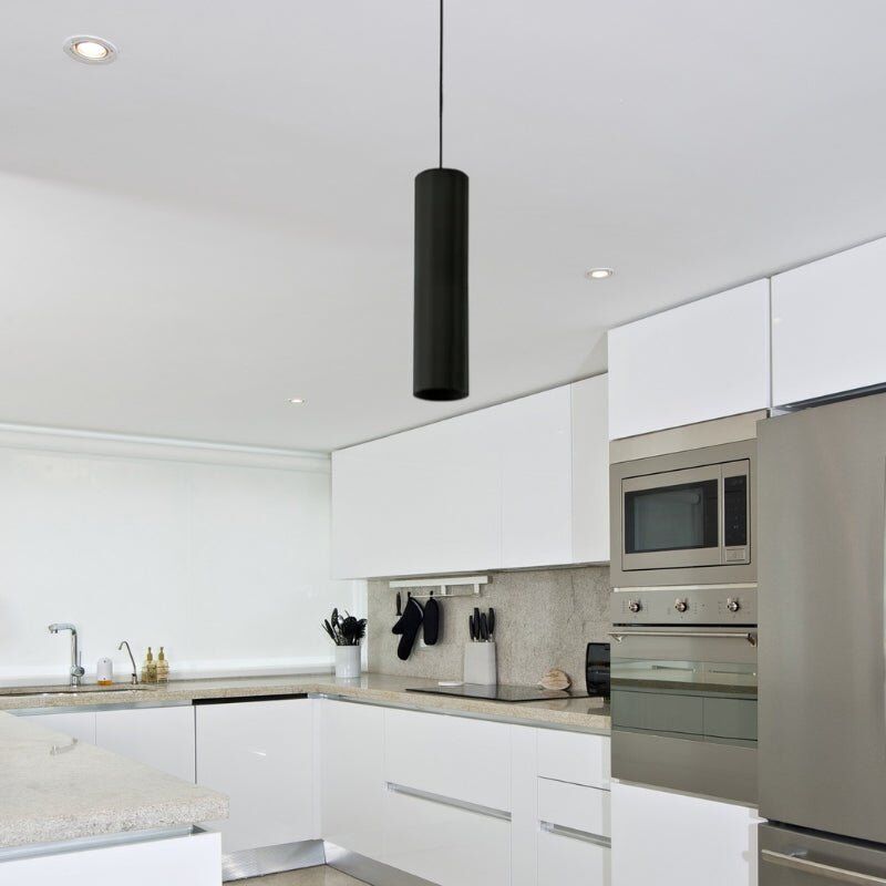 Silamp - Luminaire Suspendu GU10 IP20 30cm noir