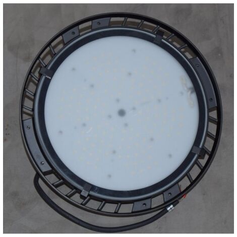 Luminaire suspendu LED 100W HIGHBAY noir Ø 220mm 5000K 230V dimmable 1-10V 120° IK10 IP65 AIRIS ID100-100N-FU3
