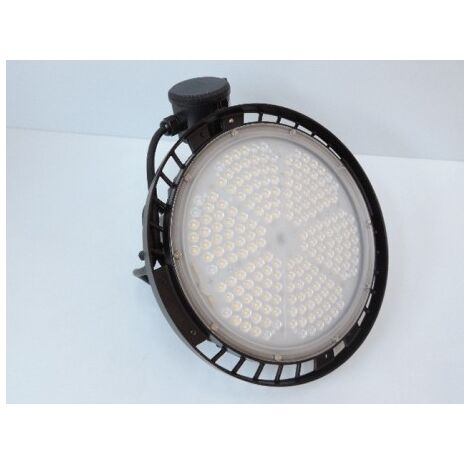 Luminaire suspendu LED 150W HIGHBAY noir Ø 296mm 5000K 21400lm 230V dimmable à detection HF 60° IK10 IP65 AIRIS LW15V5W60NS