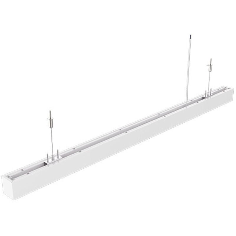 Optonica - Luminaire Suspendu Linéaire led 40W 4400lm Blanc du Jour - Blanc 1200x57x60mm
