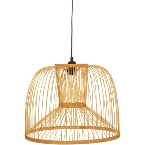 Luminaire Suspension en Bambou naturel D 38 cm - Atmosphera