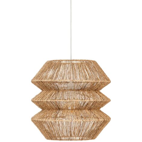 Luminaire Suspension en Jute naturel D 38 cm - Atmosphera