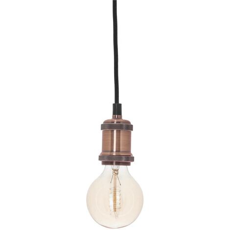 Luminaire Suspension en Métal Cuivré D 5 cm - Atmosphera