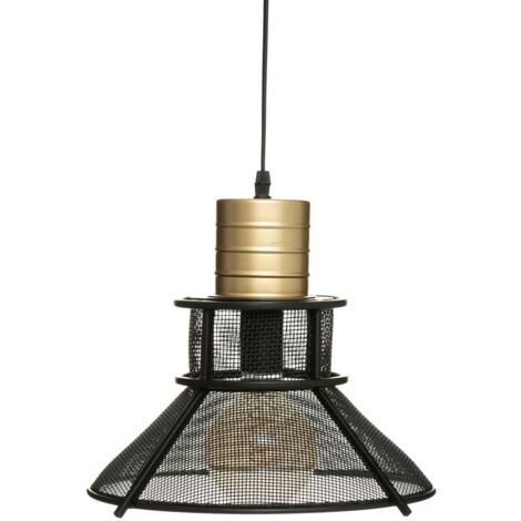 Luminaire Suspension en Métal Noir D 32 cm - Atmosphera