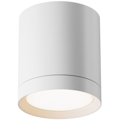 Luminaire tubulaire blanc apparent H-9,6 cm Technical Hoop Maytoni C086CM-GX53-MRD-W