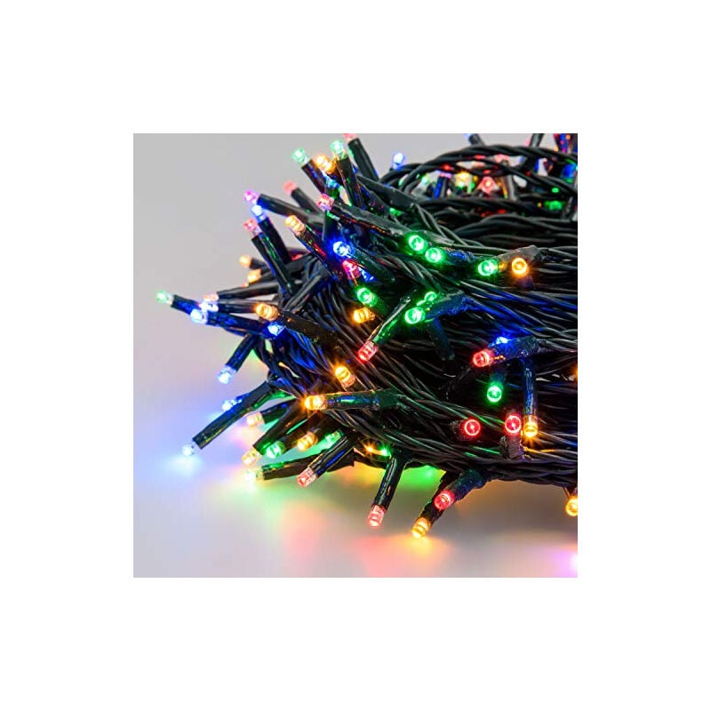 Luminalpark guirlande 17 m, 240 miniled multicolor plus, câble vert