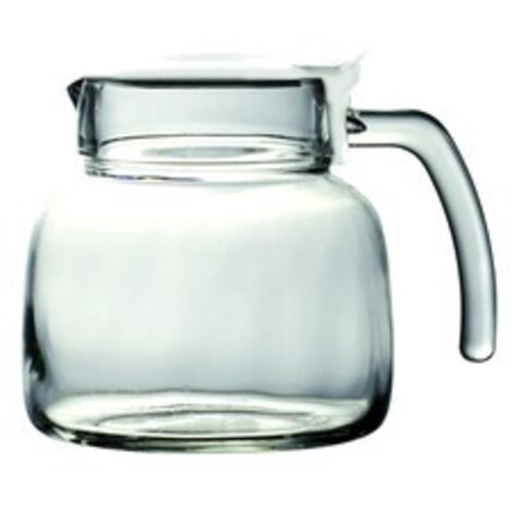 Luminarc Dickwandiger 1,4-Liter-Teekrug mit Deckel und Tee-Ei