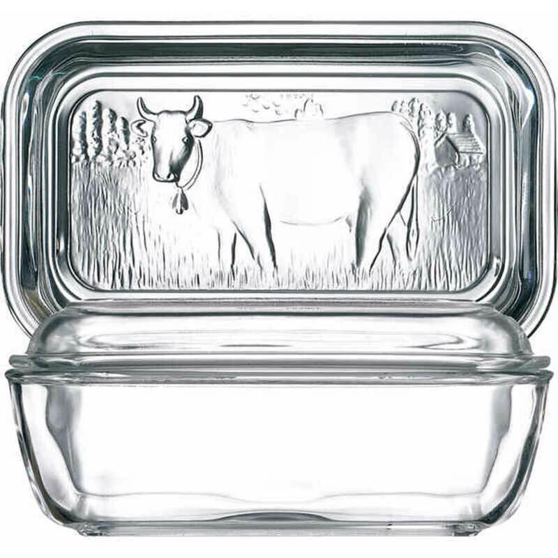 

Mantequera Vaca Blanco Vidrio (17 X 7 Cm) - Luminarc