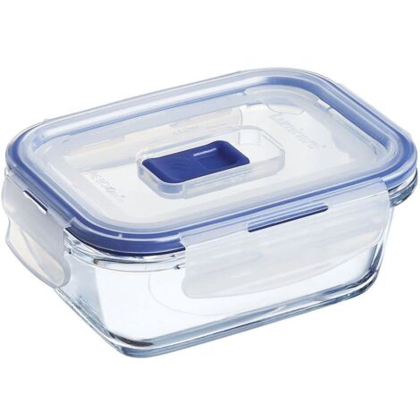 Luminarc Pure Box Contenitore Ermetico rettangolare, Trasparente, 14 x 10.54 x 5.2 cm (0.38 L)