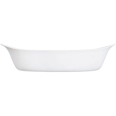 Luminarc Smart Cuisine Carine Pirofila Ovale, Vetro Opale, Bianco, cm 38x23x9 h.