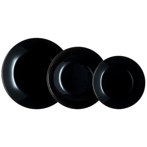 Luminarc Zelie Noir vajilla 18 piezas