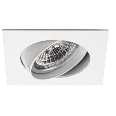 Luminaria 604 zamak empotrable basculante 12V 50W blanco JISO 604D-00