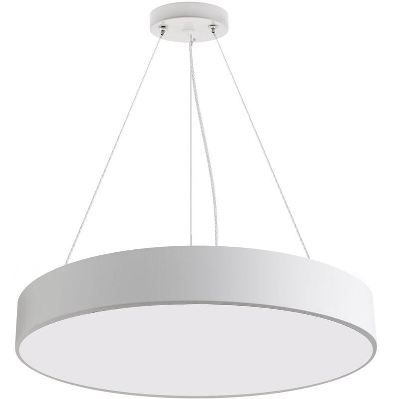 

Luminaria colgante o superficie PUCK, Ø600mm, 50W, blanco, Blanco cálido - Blanco cálido