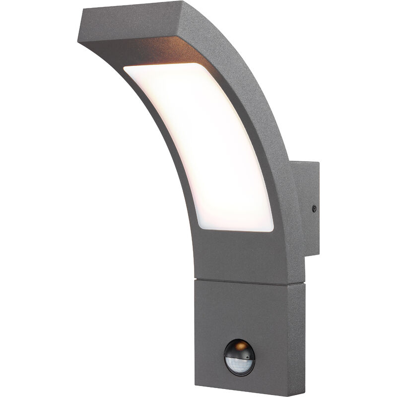 

Luminaria de pared para exteriores con sensor LED blanco cálido de 3000 K, 520 lm y 6,5 vatios 201172