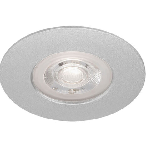 Luminaria empotrable LED Ø 9 cm 5W 460lm cromo