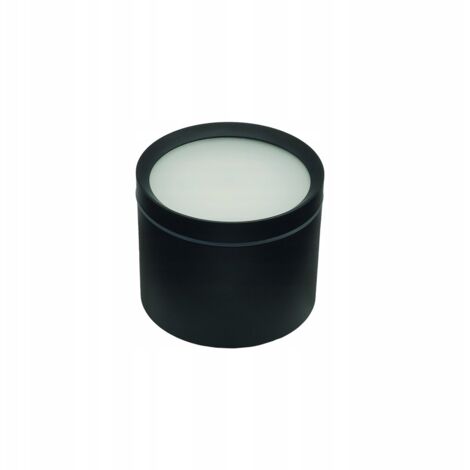 Luminaria hermética de superficie SPOT MONTE negra Ø8cm 1xGX53 10W para cocina y baño IP65 Idealed