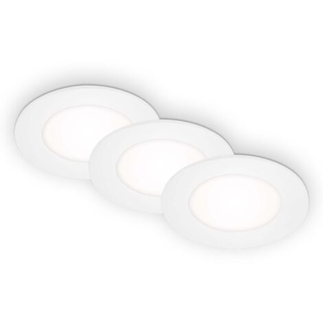 Luminaria LED empotrable Ø 8,6 cm 3x3W 350lm blanco