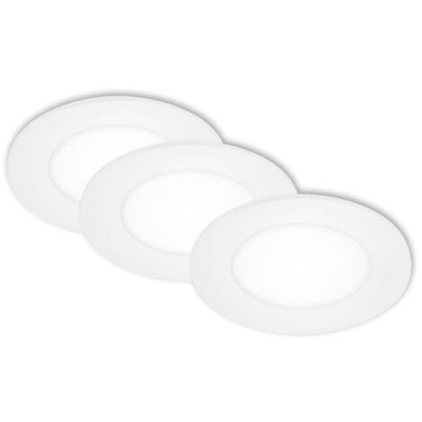 Luminaria LED empotrable Ø 8,6 cm 3x3W 350lm blanco