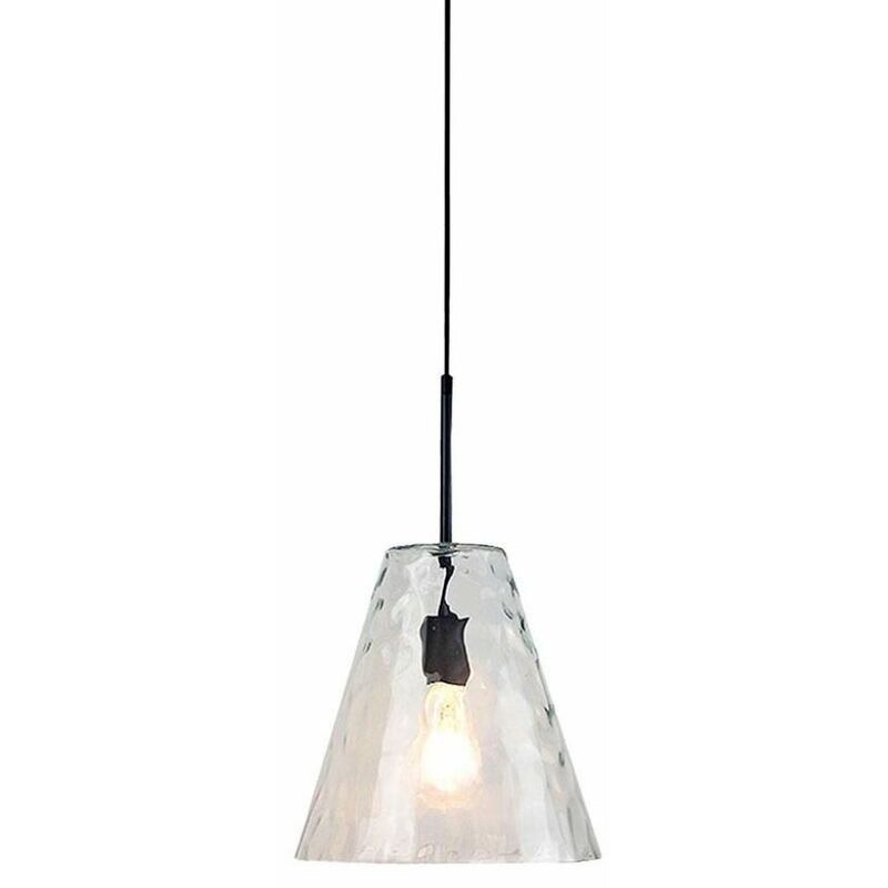 Lámpara de araña LED V-TAC de cono de vidrio con portalámparas E27 (máx. 60 W), color transparente