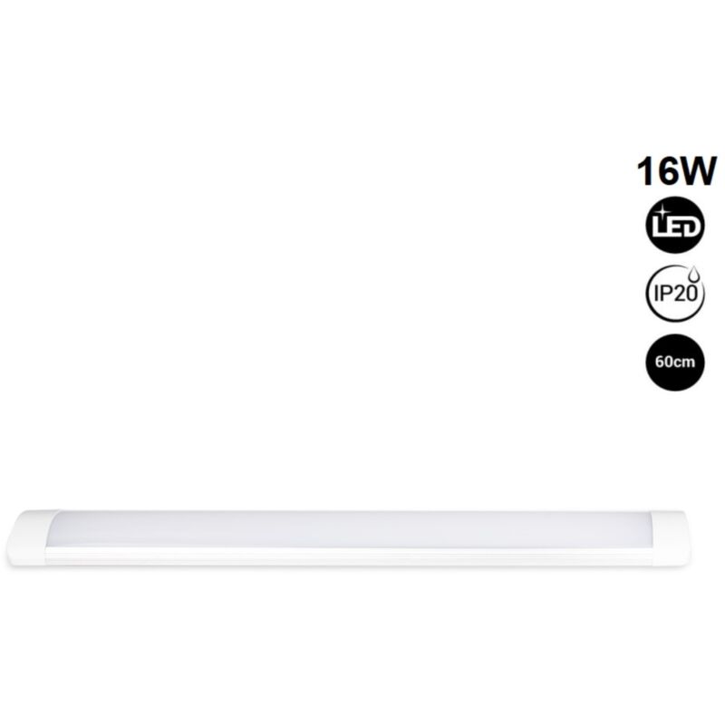 

Luminaria lineal LED 60cm 16W de alta potencia | Blanco Frío