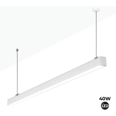 Luminaria lineal LED de suspensión 120cm 40W 3400lm