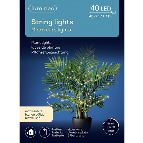 Lumineo LED Compact Lichterkette – 750 Cm, 350 LEDs, Warmweiß, Mit Timer (8h) & Dimmer (5F), IP44 Für Innen & Außen