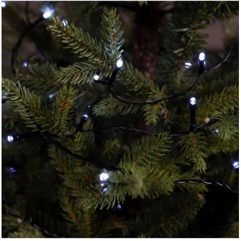 Lumineo Catena Luminosa Solare 100 LED Bianco Freddo - 12,9 m