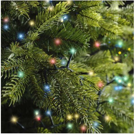 Luci Natale LED 100 Catena Per Albero Di Natale Bianco Caldo 1 Metro Da Esterno - Foto 8