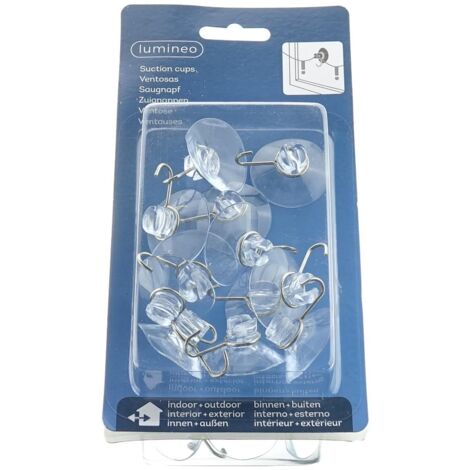 Lumineo Zubehör Lichterketten & Anhänger Saugnapf Clips transparent - 12er Set