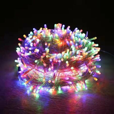 Guirlande lumineuse LED couleurs poudrées.