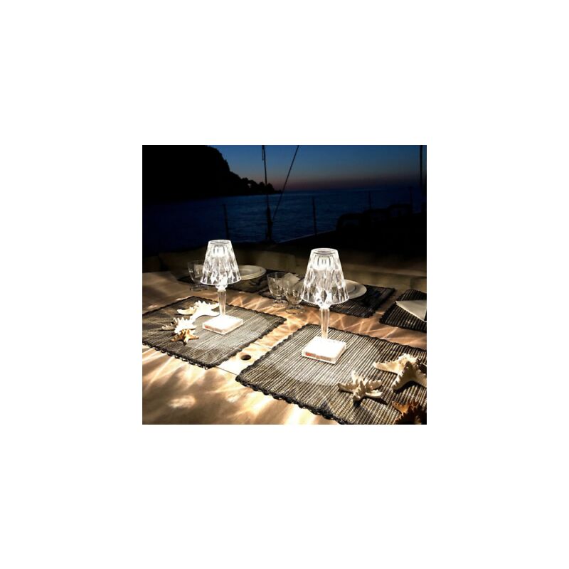 Image of Lampada da tavolo led ricaricabile Touch per ristoranti bar hotel HA-1638