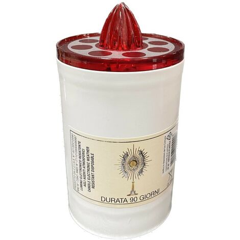 Lumino Votivo Elettronico Bianco 90 gg