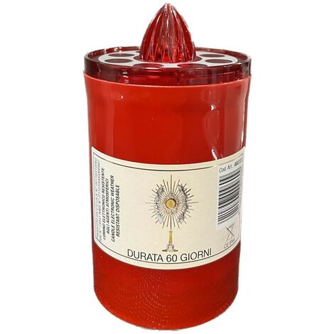 Lumino Votivo Elettronico Rosso 60 gg