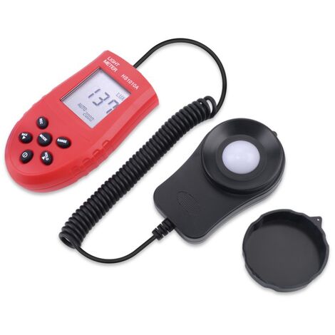 Luminomètre HS1010A luminomètre LCD Portable photomètre numérique luxmètre Compteur d'éclairement Noir