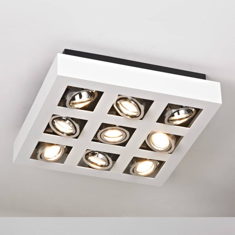 

Arcchio - Luminoso plafón LED Vince con 9 focos