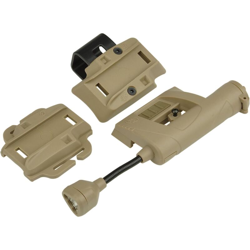 Vtizikl Lumière Casque Tactique Airsoft Militaire avec Quatre Modes, Outil illumination Accessoires de Casque (Désert)