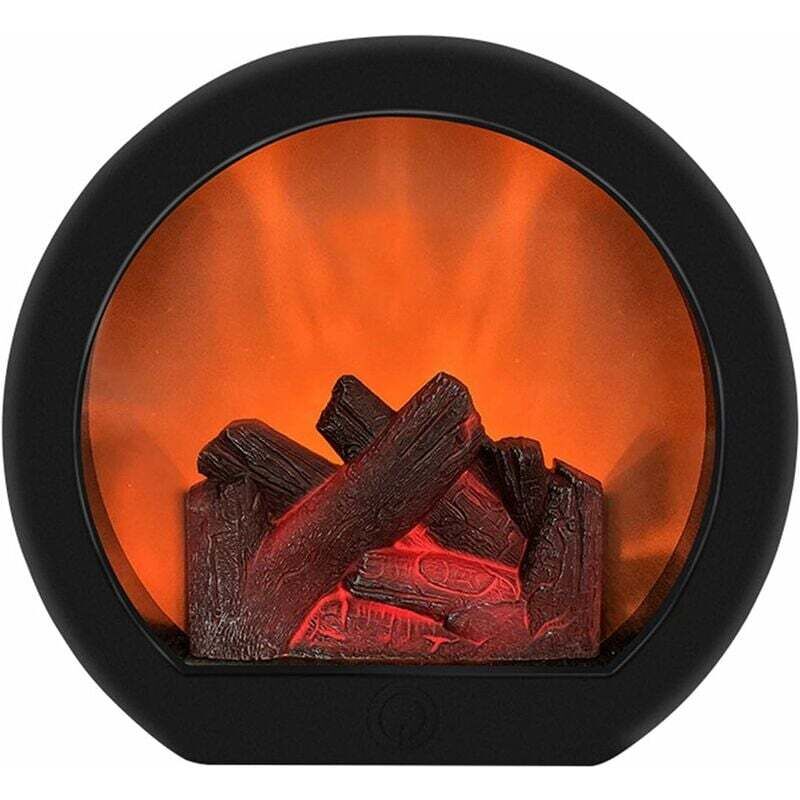 Lumière de Cheminée de Simulation, Bûches à led Artificielles sans Flamme, Lumières à Effet de Feu pour Thanksgiving et Décoration de Fête