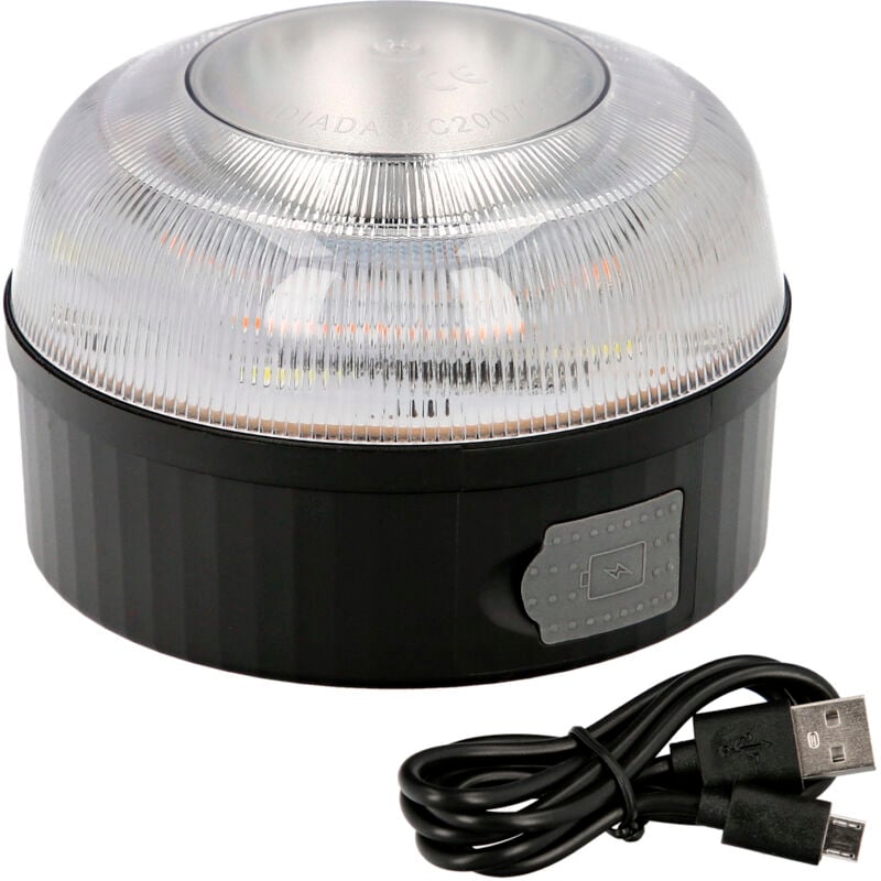 Lumière led d'urgence de voiture V16 rechargeable par usb