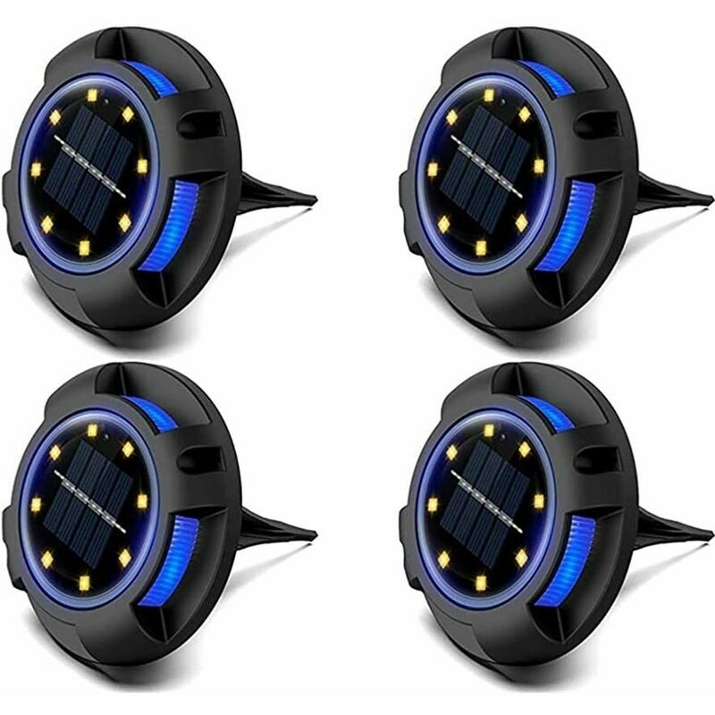 Qersta - Lumière du soleil extérieure de lumière enterrée solaire extérieure de led pour la décoration de chemin de pelouse de cour de jardin