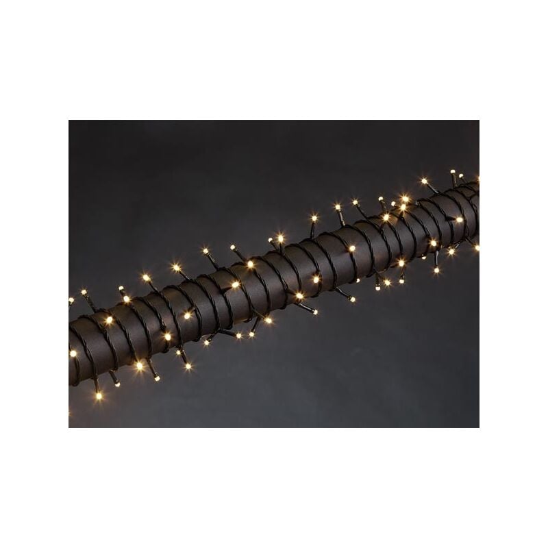 Luna led - 12 m - 160 led - blanc - câble vert - modulateur - 24 v velleman V-LUN-12-A-24V-UW-GW