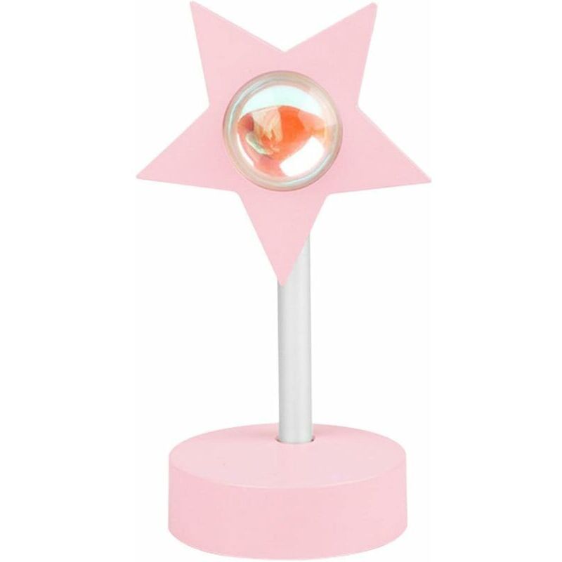 Lumières du Coucher du Soleil Veilleuse Projecteur USB LED Lampe 180 Degrés Rotation Rainbow Projection Lampe Lampe De Projection Coucher De Soleil