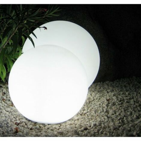 Lumisky – Boule lumineuse filaire LED 40 cm – Blanc froid – Culot E27 – Tension 220V – Pour extérieur et intérieur – Éclairage puissant