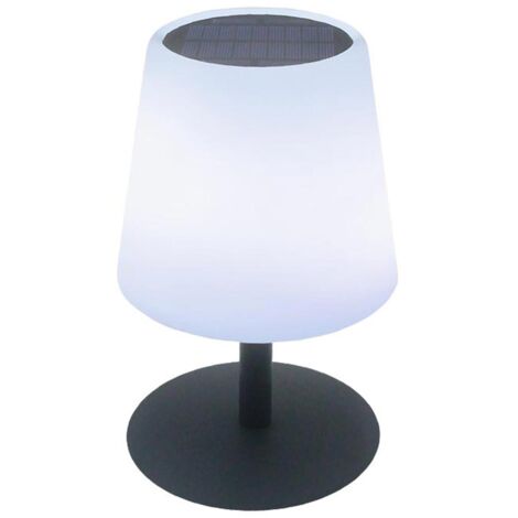 Lumisky – Lampe de table solaire LED Standy Tiny – Blanc chaud/froid – Autonomie 8h – IP44 – 55/110 lumens – Design moderne pour intérieur/extérieur