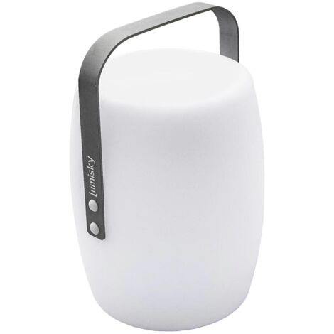 Lumisky – Lanterne portative sans fil LED – Alimentation batterie Lithium – IP44 éclaboussures – Autonomie 10h – Hauteur 31cm – Lumière blanc chaud/froid
