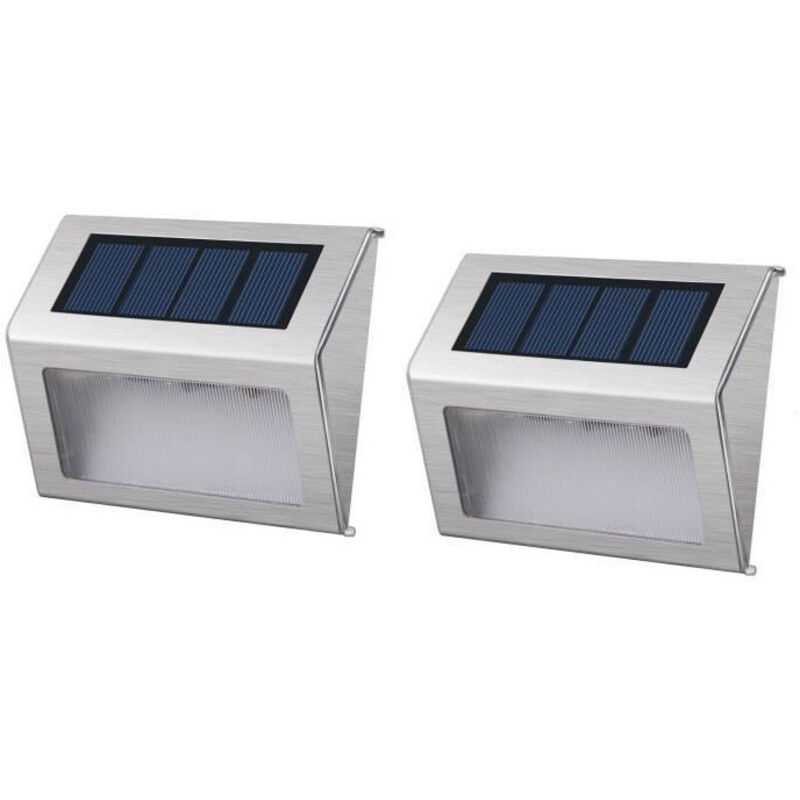 Lumisky Pack de 2 Spots solaires mural exterieur etanches - 3 LEDs Lumisky Pack de 2 Spots solaires mural exterieur etanches - 3 LEDs
