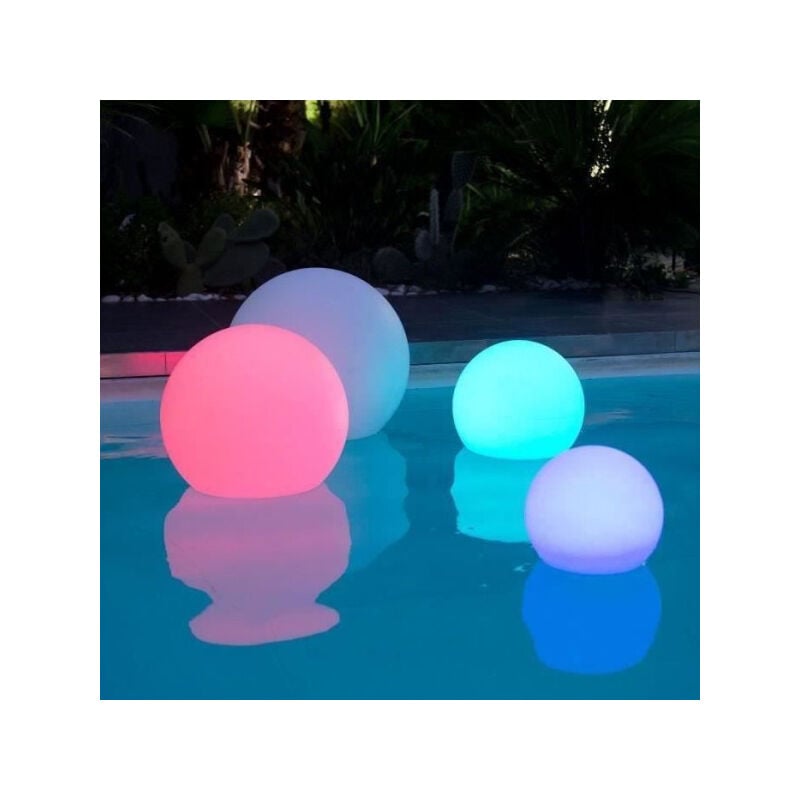 Lumisky - Sphere Led sans fil télécommandable 30 cm - Multicolore