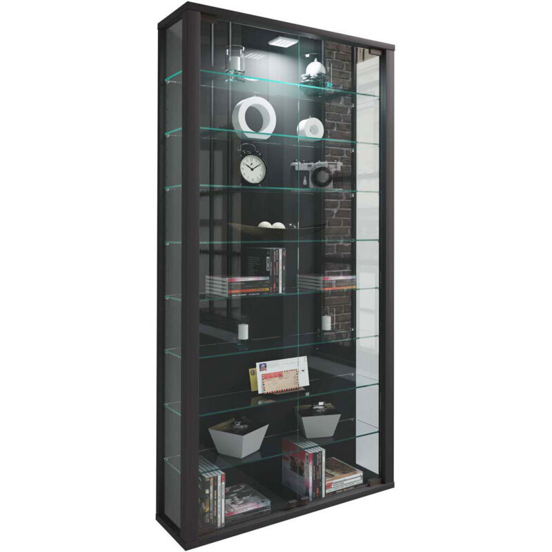 Ebuy24 - Ligne de base Lumo h. 113 x l. 59 x p. 18 cm Noir