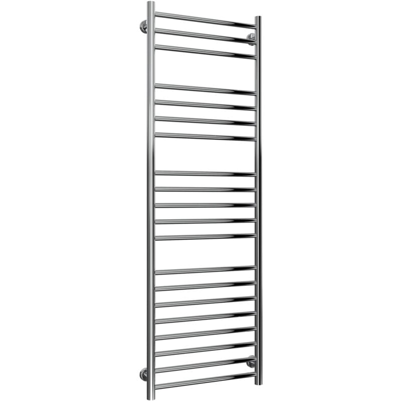 Reina - Luna Straight Heated Towel Rail 1500mm h x 500mm w Stainless Steel