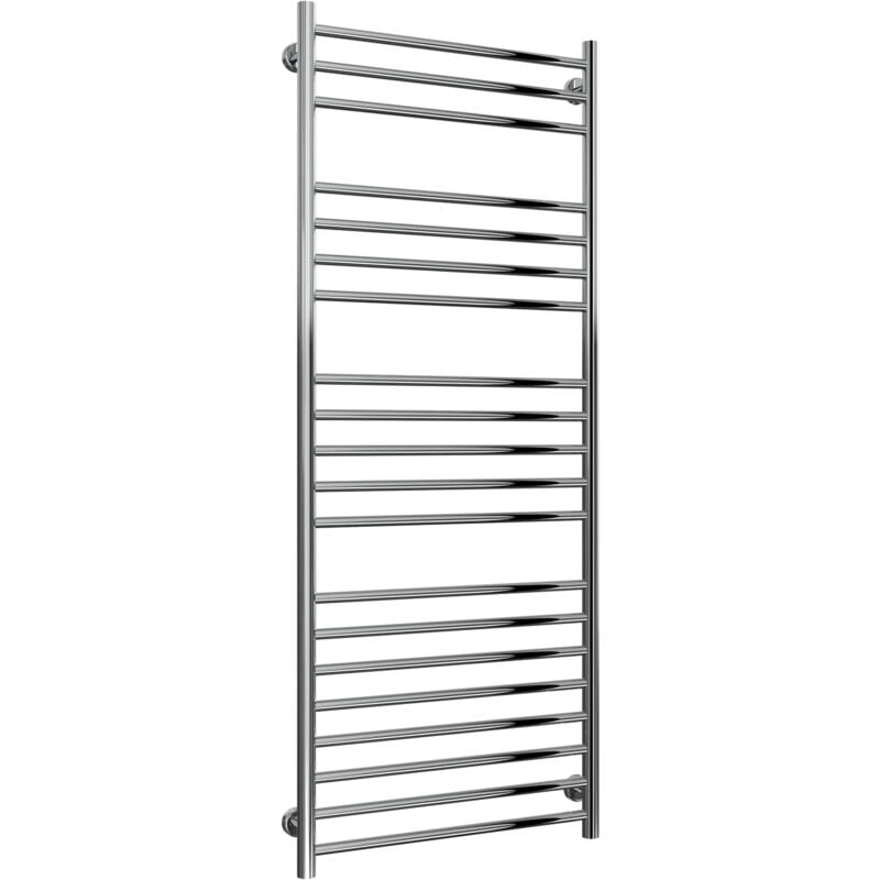 Reina - Luna Straight Heated Towel Rail 1500mm h x 600mm w Stainless Steel