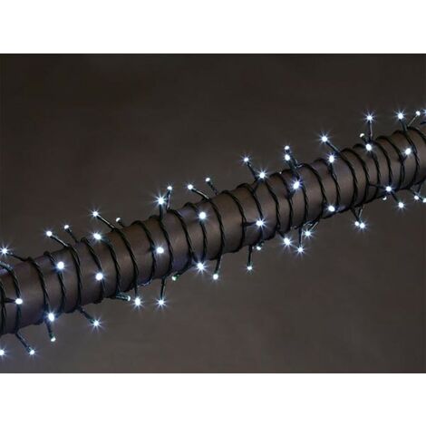 LUNA LED - 12 M - 160 LED - BLANC - CÂBLE VERT - MODULATEUR - 24 V VELLEMAN V-LUN-12-A-24V-CW-GW